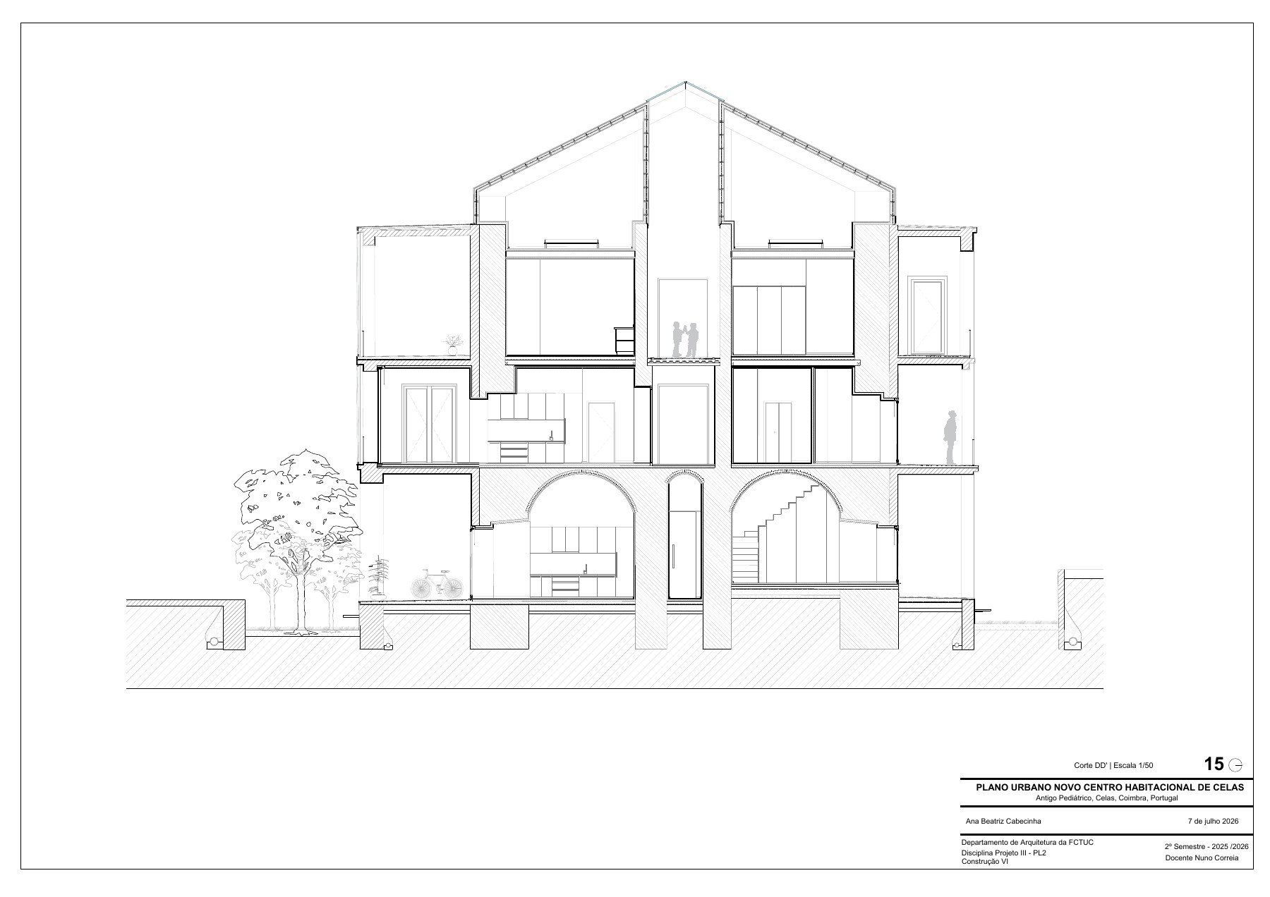 Corte construtivo · 1:50
